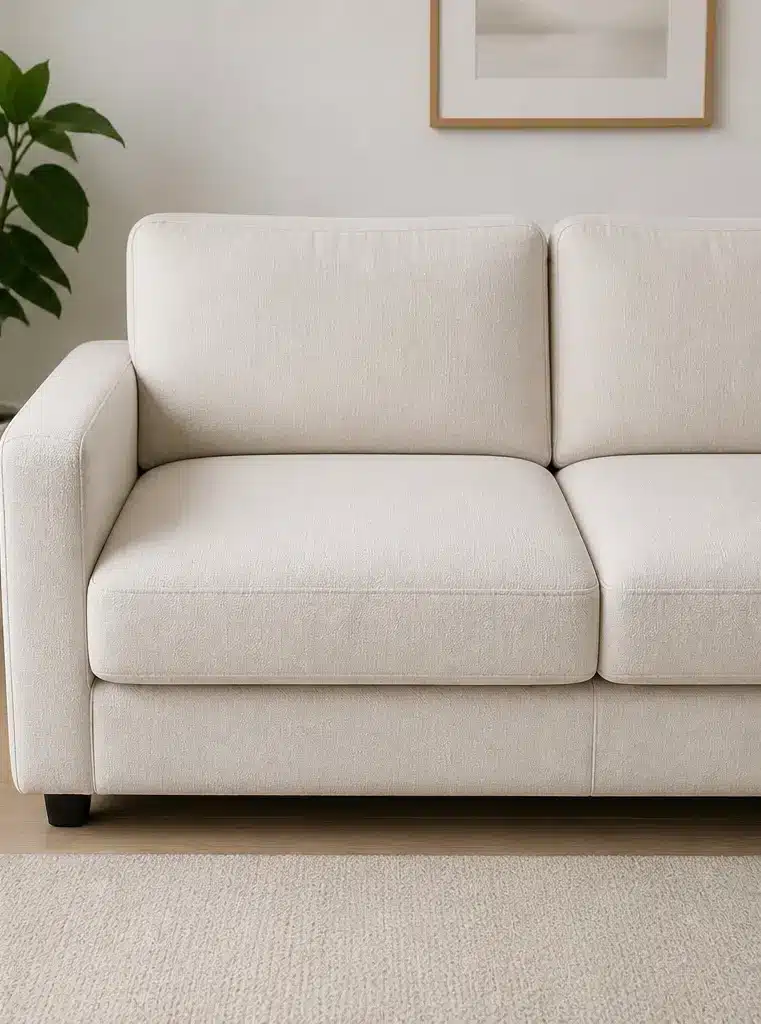 Sofa nach der Reinigung – sauber